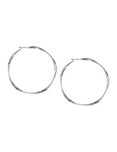 Twisted hoop earrings by Lane Bryant