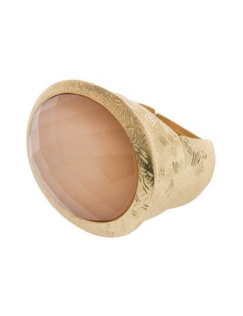 Faceted oval stretch ring by Lane Bryant