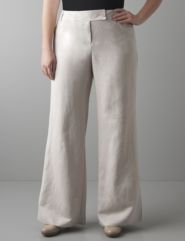 Wide leg linen pant by Lane Bryant