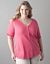 Plus size Slub henley tee by Lane Bryant