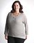 Full Figure High low shimmer sweater