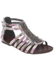 Embellished animal gladiator sandal by Lane Bryant