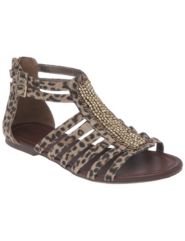 Embellished animal gladiator sandal by Lane Bryant