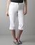 Full figure Medium wash denim capri by Lane Bryant
