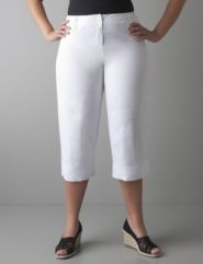 Linen wide leg crop by Lane Bryant