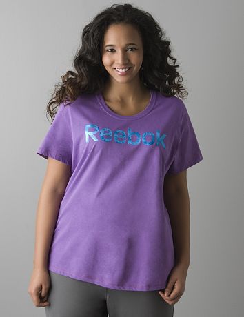 Plus size Foil logo tee by Reebok