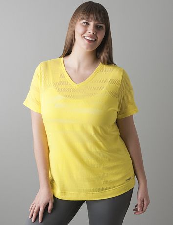 Burnout stripe tee by Reebok