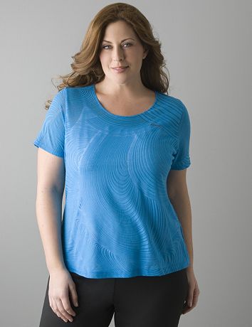 Full figure Burnout swirl active tee by Reebok
