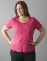 Full figure Burnout swirl active tee by Reebok