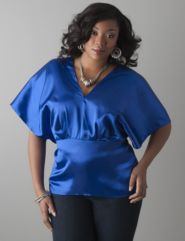 Tie back kimono top by Qristyl Frazier Designs