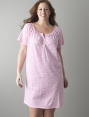 Full figure Ring print sleep shirt by Cacique