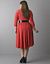 Button sleeve wrap dress by Qristyl Frazier Designs