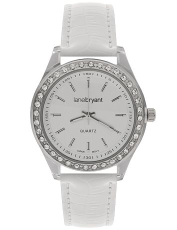 Patent croc watch by Lane Bryant