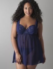 Rhinestone baby doll by Cacique