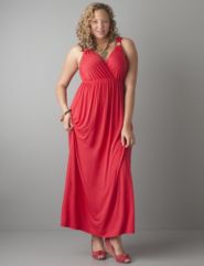 Ring strap maxi dress by Lane Bryant