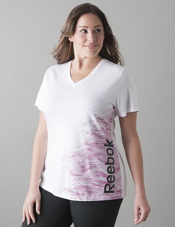 V-neck graphic tee by Reebok