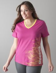 V-neck graphic tee by Reebok