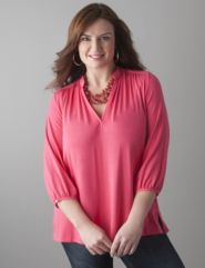 Plus size Knit blouse by Lane Bryant