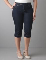 Denim capri with Tighter Tummy Technology