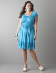 Knit peasant dress by Lane Bryant