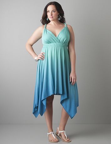 Dip dye shark bite dress by Seven7