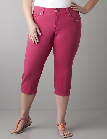 Colored denim crop by Seven7