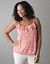 Plus sized Leaf print ruffled tank by Lane Bryant