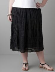 Crochet trim skirt by Lane Bryant
