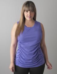 Ruched sleeveless top by Reebok