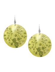 Stamped shell earrings by Lane Bryant