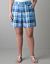 Womens full figure Plaid shorts by Lane Bryant