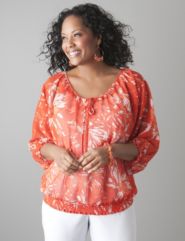 Sheer dolman blouse by Lane Bryant
