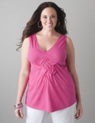 Basket weave basic tank by Lane Bryant