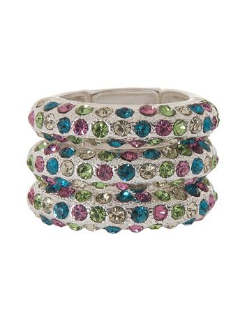 Stackable rhinestone ring set by Lane Bryant