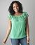 Off the shoulder gauze top by Lane Bryant