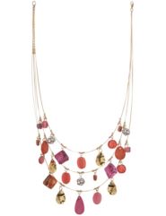 Nested mixed bead necklace