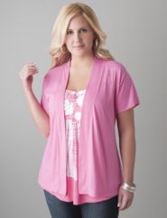 Smocked back over piece by Lane Bryant