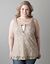 Plus sized Lace front tank by Lane Bryant