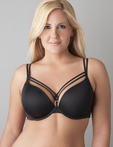 Strappy plunge bra by Cacique