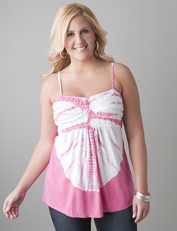 Tie dye tube top by Lane Bryant