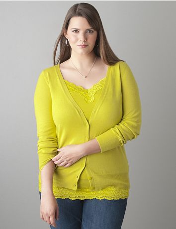 Long sleeve cardigan by Lane Bryant