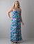 Splatter print maxi tube dress by Lane Bryant