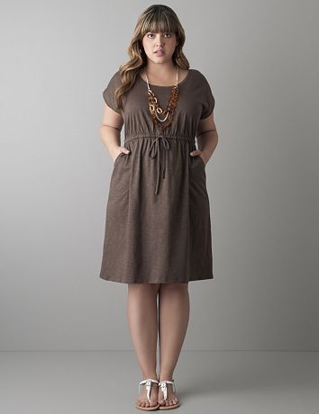 Plus size Slub T-shirt dress by Lane Bryant