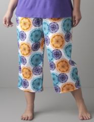Medallion cropped sleep pant by Cacique