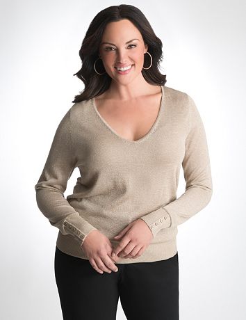 Plus Size Sparkle Sweater by Lane Bryant