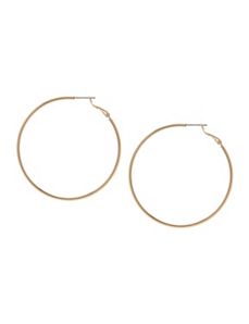 Goldtone hoop earrings by Lane Bryant