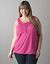 Smocked neck tank by Lane Bryant