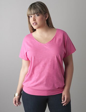 Plus size Dolman tee by Lane Bryant