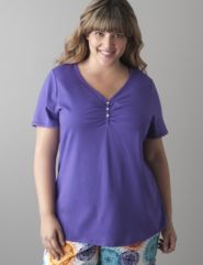 Short sleeve sleep top by Cacique