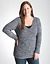 Marled shaker sweater
